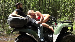 HOTTEST TAPE YOU WILL SEE!! A Fun Ride on a four Wheeler, Turns into a Fucking Fun Ride and Ends with a Monstrous Cream Pie!! When Bailey Brooke and Justin Sane go on an Unforgettable Adventure!