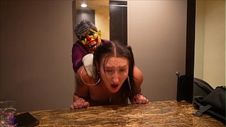Super Sweet White Bitch Raven Vice Gets Greeted And Seduced By Older Boy At The Golden Gate Casino In Las Vegas