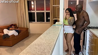 I went to fix the machine if a client, and the fiance intertwined with the television, and left the sexy woman by my side, I screwed her very nice