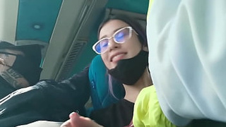 Katty Blake gives a slimy bj and gets screwed on the Copetran bus heading to the Peñon de Guatape