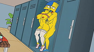 Anal Whore Housewife Marge Gets Banged In The Bum In The Gym And At Home While Her Man Is At Work The Simpsons Parody Cartoon Toons