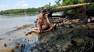 Chunky wifey rammed in the mud on a nature walk - Becky Tailorxxx
