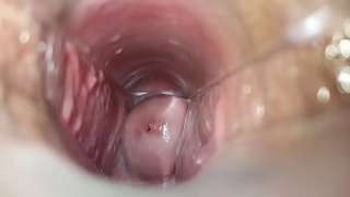 Cumming inside the cunt close-up