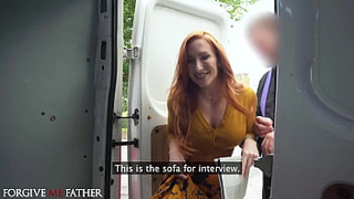 Forgive Me Father - Innocent widow ginger MILF first time with humongous penis hard-core sex public pick up