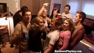 Hard-core teens loving an orgy