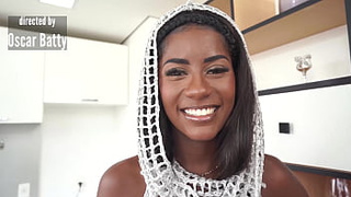 Jenny Pretinha, 19 years mature Brazilian dark with perfect boobs rammed by four gigantic cocks (DAP, DVP, Anal, gapes, dark, perfect titties, two-two-4on1) OB452