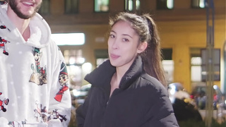 "SPERM INSIDE ME!" - Thin Italian Teenie Begs For BREEDING CREAM PIE