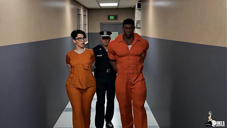 Nerdy skank gets stuffed full of meaty dong in prison