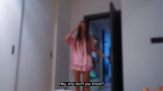 "Oops, My Panties Slipped!" – Slutty Stepsis Gets a 'Full-Body' Massage