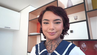Annie Clementina, skinny Brazilian Amazonian sweety, first time with two schlongs in the rear-end (DAPBreakin, DAP, DP, Anal, 3on1, ATM, BBC) OB510