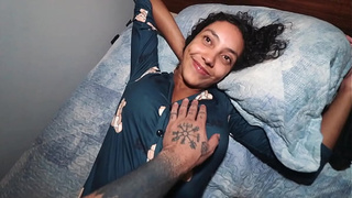 POINT OF VIEW - Accidental Cream-pie with Brazillian Natural Titties Nati Roza