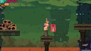 Asian cartoon game. Busty blonde skank fucking (Demo version)