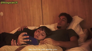 I'm sleepy stepbrother, let me lie on your legs, but don't put your dong in my mouth please!!