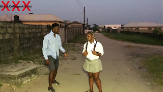 GHANA STREET FIANCE CONVINCED A SCHOOL BITCH TO HOME WITH HIM FOR A SPECIAL ROD CLASS. PLEASE SUBSCRIBE TO RED