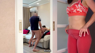Stepmom Got Horny Again From My Sex With Gf And Nailed Me - Russian Homemade With Talk And English Subtitles