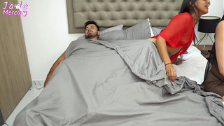 My stepsister invites me to her house, the 3 of us share a bed and I end up fucking her fiance.