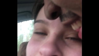 Lesbo bestfriend gets wet during a training session and bends over