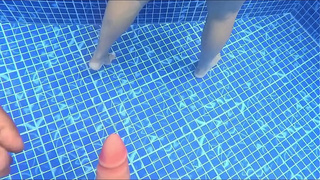 I CATCH A STRANGER WITH A ENORMOUS REAR-END IN THE POOL AND PUNCH MY DONG STRAIGHT IN HER SNATCH