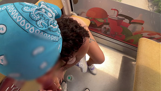 Bj and fuck on the cable car in Colombia, Santander with a very horny pregnant woman