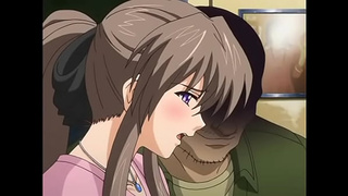 Charming cartoon virgin get nailed on a train next to her sleeping bf