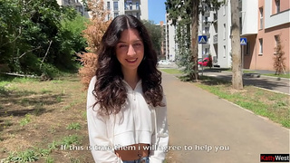 Beauty Katty West asks Random Lover to Sperm on Her Face for a Public Cumwalk