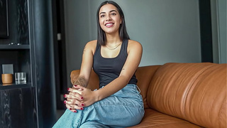 Huge Behind 18yo Hispanic Fucks Large Dong POINT OF VIEW Cowgirl Like a Pro In Casting