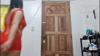 Delivery rider was surprised by what I was wearing, seduced and hammered me Hard anal banged Cream-pie - Pinay Couple Ph