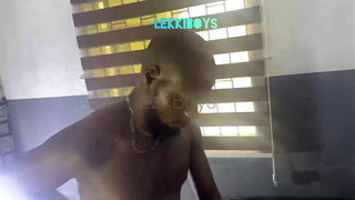 Just few minutes i left her in my stud room she fuck him