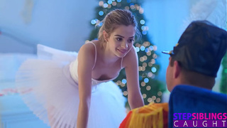 Flexible Ballerina Molly Little Gets Plowed In Splits By Nathan Bronson During Practice