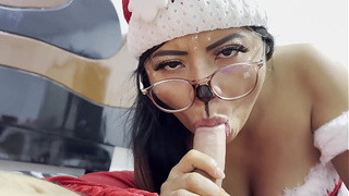 Impossible!! I caught Santa Claus leaving me presents in my apartment. I told him I'd keep it a secretly watching if he licked my twat. He did it so deliciously that we had amazing sex on my bed, doggy style and cowgirl.