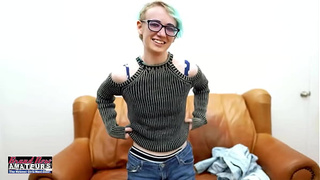 Exotic Nerdy Coed Raven Gets Her Wet Vagina Fingered And Her Booty Banged!