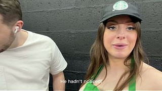 Facefucking, Deep Throat, Vagina Licking And Rough Sex With The Large Booty Barista And Her Massive Breasts - Luna Doll