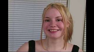 Desperate Amatuer Alluring blonde Tatiana new to porn swallows prick while alluring skinny Oriental Nikko gets nailed by monstrous hard schlong