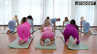 Spanish Venezuelan Babes Blow Carla's Cunt & Butt in Yoga Class - A LADY KNOWS