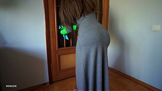 Fit Step Mom caught Step Son with boner while cleaning. Will she help him out?