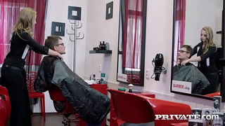 Sweety Youngster Hairdresser Girl Bug Tries Anal