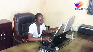 A BUSY DAY AT THE OFFICE NEED A GOOD DELIVERY DUDE'S PRICK