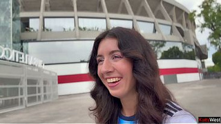 Katty West is obsessed with football and sex! So she finds a fan for a attractive fuck!