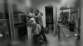 This bastard banged the cleaning skank, but it was all caught on web-cam
