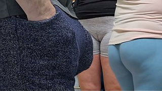 Stranger Lover Ejaculate by Whore's Hand In a Crowded Bus