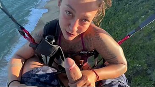 HAVING SEX ON A PARAGLIDING PLATFORM