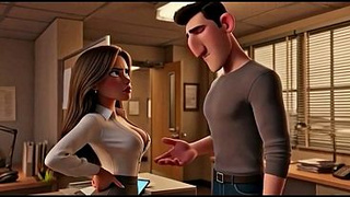 Copy Room Whore - Horny office lady gets rammed in the copy room (AI Generated)