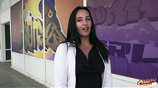 GERMAN SCOUT - Brown Skin Inked Molly Lollipop Pick Up for First Casting Fuck