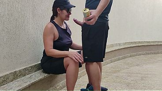 Having sex with my lezzie friend in my backyard.