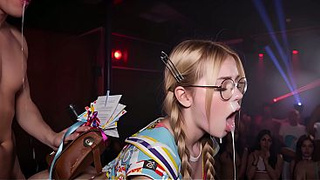 Teens came to a cosplay party to dance, but they were filled with tons of spunk!!! (Ai generated)