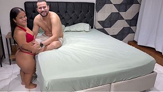 A cop with a monstrous schlong seduced his dwarf maid and screwed her tight little cunt hard - FULL ON RED