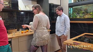 Making Orange Juice Turns Into Rough Double – Boy & Stud Destroy My Booty, Man Cumming Deep Inside While I Squirt Everywhere