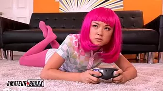 Amatuer Boxxx - Gamer Slut Lulu Chu Forced Cumming By Step-Bro