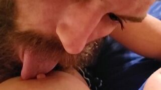 Son Wakes Mom Up With Nipple Swallowing and Twat Fucking