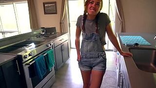 Hot Fresh Maid Convinced To Try Porn For 1st Time: BrandiBraids
